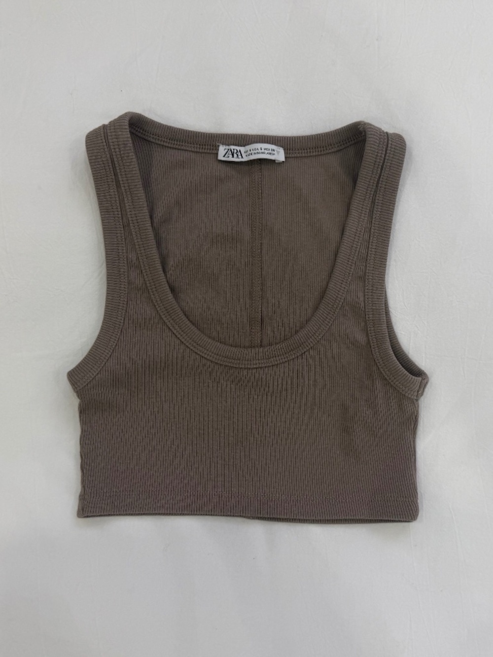 Zara Tank Top in Light Brown/Taupe